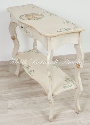 OC287 Consol Laccata Decori Legno Massello 08